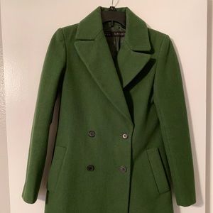 Green Zara Winter Coat